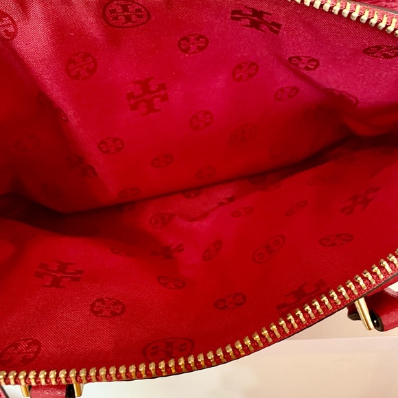 Tory Burch satchel bag/shoulder bag/crossbody bag/red/leather - Picture 9 of 15